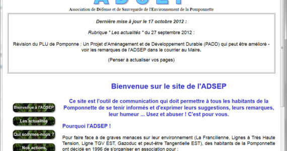 2009 creation du site internet